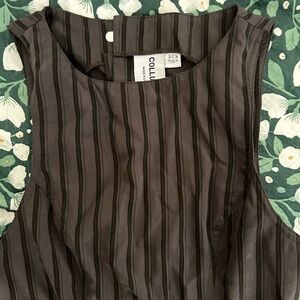 Collusion Pinstripe Mini Dress